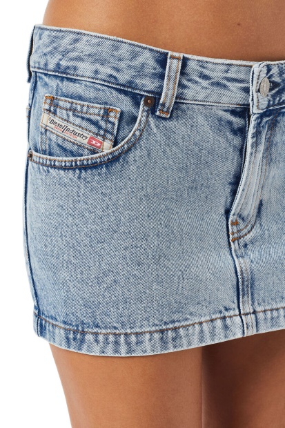 Diesel UK De-Ron Mini Skirt Light Blue