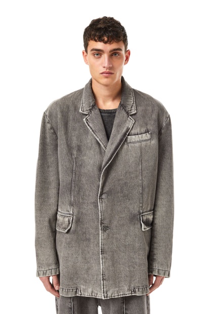 Light Grey Diesel UK D-Blaz Single Breasted Blazer