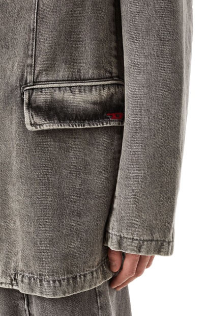 Light Grey Diesel UK D-Blaz Single Breasted Blazer