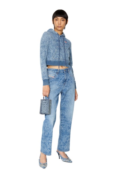 Light Blue Diesel UK 1999 007F5 Straight Jeans