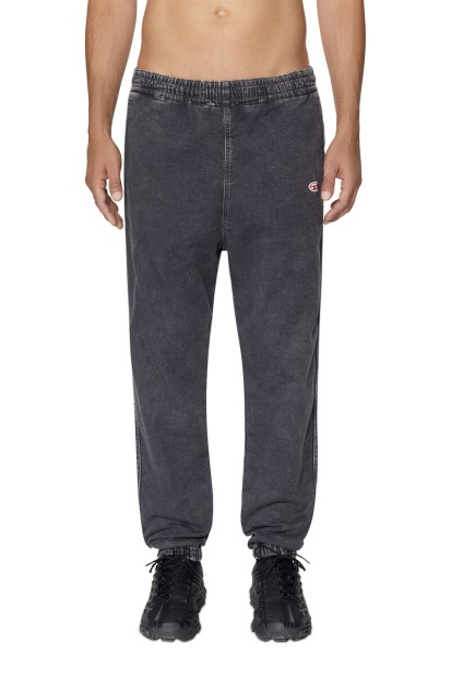 Black/Dark Grey D-Lab Track Denim 069Ze Tapered Diesel UK