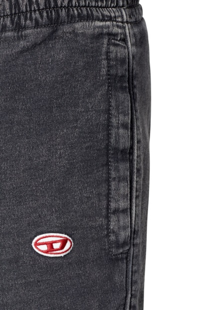 Black/Dark Grey D-Lab Track Denim 069Ze Tapered Diesel UK