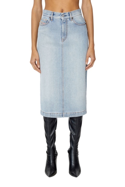 Diesel UK De-Ronny Pencil Skirt Light Blue