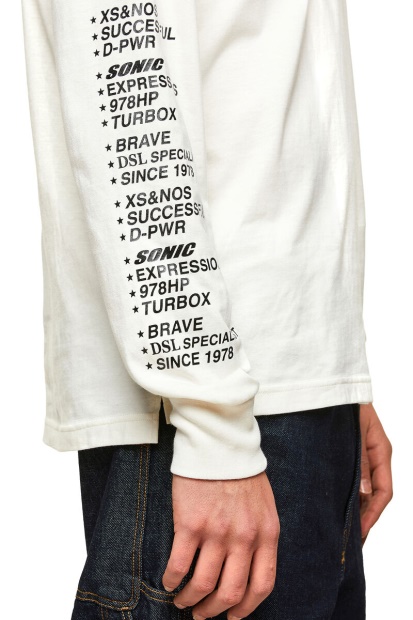 Diesel UK T-Just-Ls-Hood-Slits White