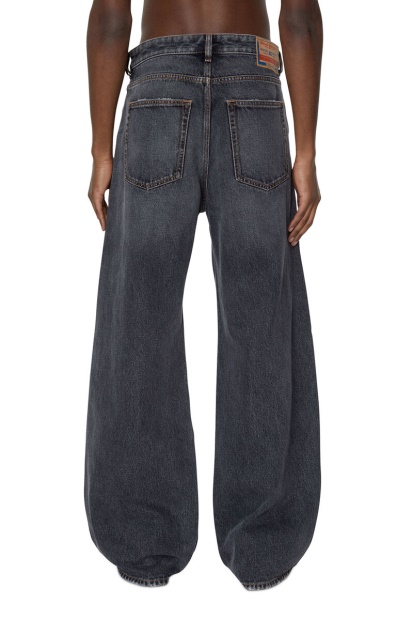 D-Rise 007F6 Straight Jeans Diesel UK Black/Dark Grey