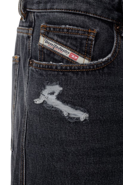 D-Rise 007F6 Straight Jeans Diesel UK Black/Dark Grey