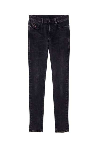 Diesel UK 1983 09C23 Skinny Jeans In Black/Dark Grey
