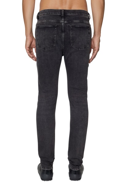Diesel UK 1983 09C23 Skinny Jeans In Black/Dark Grey
