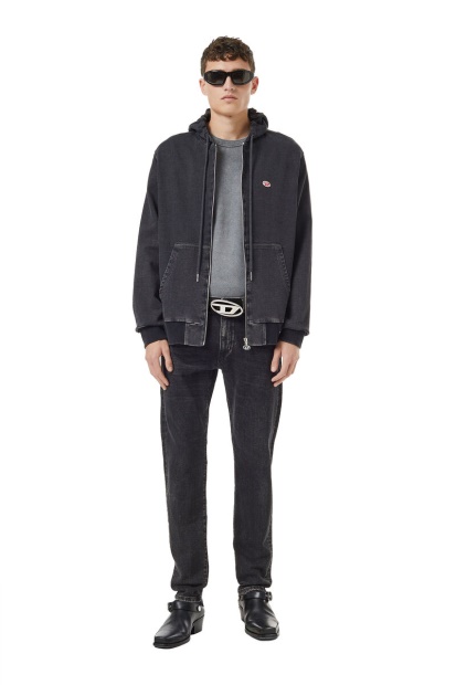 2019 D-Strukt 09B83 Slim Jeans Diesel UK Black/Dark Grey