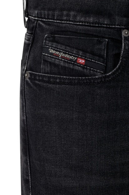 2019 D-Strukt 09B83 Slim Jeans Diesel UK Black/Dark Grey