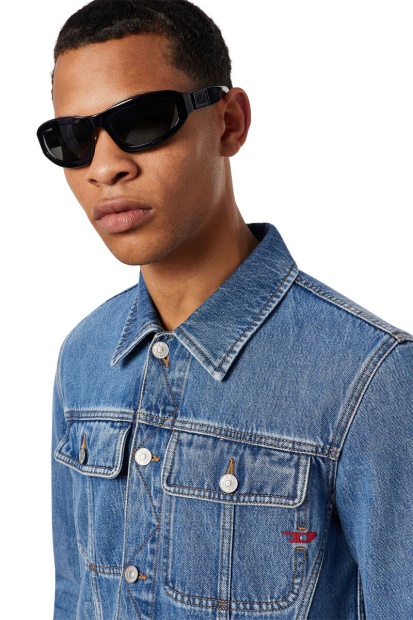 D-Milo Trucker Jacket Diesel UK Medium Blue