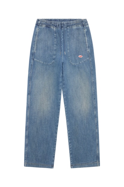 Diesel UK Medium Blue D-Martians Track Denim 09E29 Straight