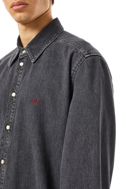 Diesel UK D-Simply Basic Shirt Black/Dark Grey