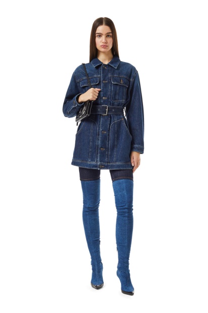 Dark Blue De-Flaminia Trucker Coat Diesel UK