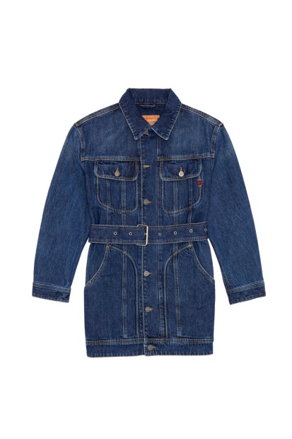 Dark Blue De-Flaminia Trucker Coat Diesel UK