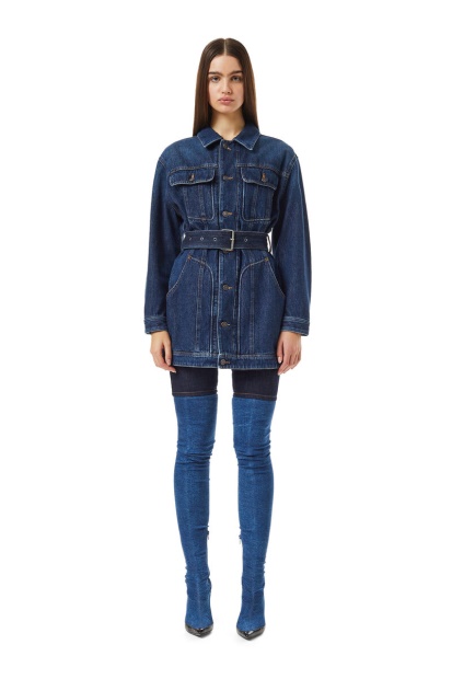 Dark Blue De-Flaminia Trucker Coat Diesel UK