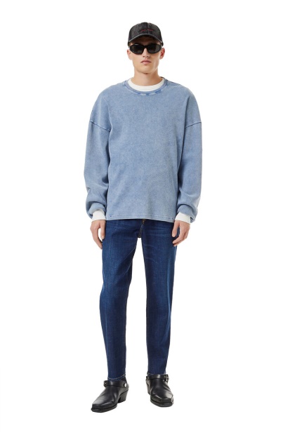 Diesel UK 2005 D-Fining 09B90 Tapered Jeans In Dark Blue