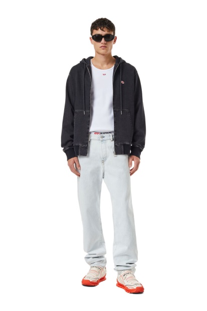 Diesel UK 1955 0079Z Straight Jeans In Light Blue