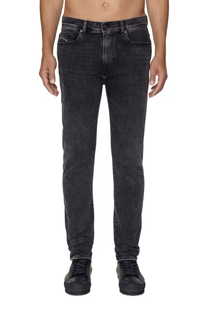 Black/Dark Grey Diesel UK 1983 09C22 Skinny Jeans