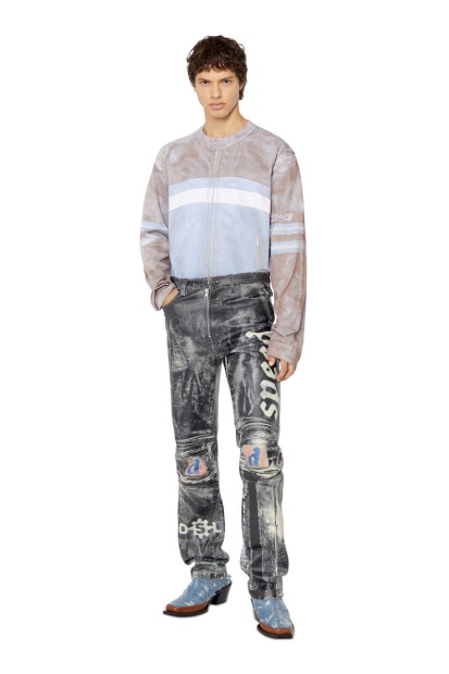 Diesel UK T-Crane-Ls-F2 Light Blue