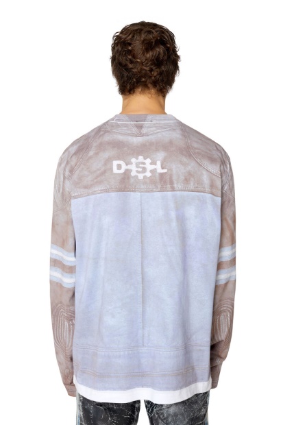 Diesel UK T-Crane-Ls-F2 Light Blue