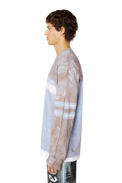 Diesel UK T-Crane-Ls-F2 Light Blue