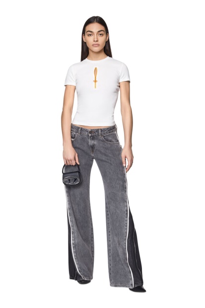 Diesel UK T-Vazy White/Yellow