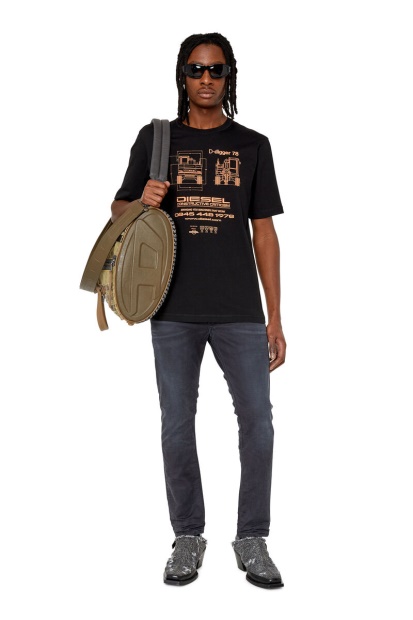 Black/Dark Grey Krooley Joggjeans 068Cq Tapered Diesel UK