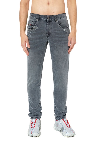 Diesel UK D-Strukt Joggjeans 068Cn Slim In Black/Dark Grey