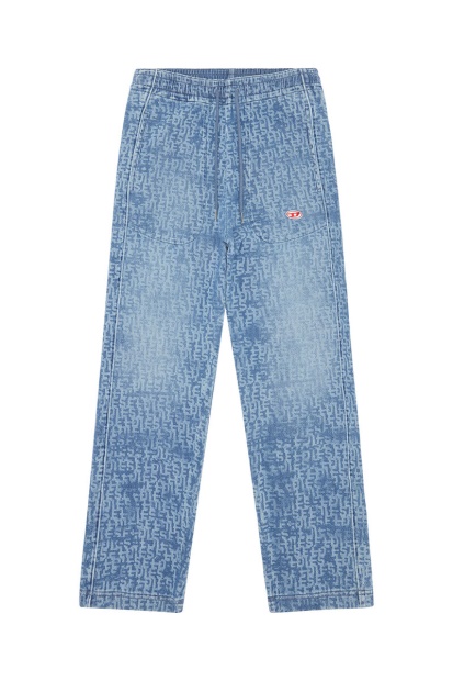 D-Martians Track Denim 09E27 Straight Diesel UK Light Blue