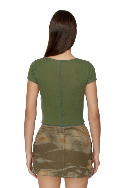 Diesel UK T-Ribyelle Olive Green