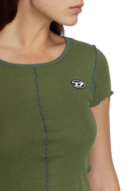 Diesel UK T-Ribyelle Olive Green