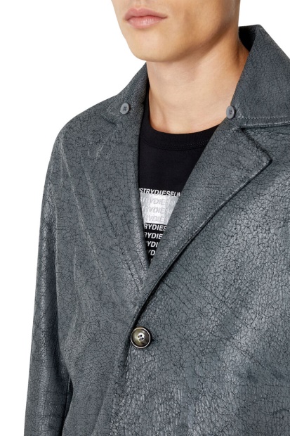 Diesel UK Dark Grey L-Coat-Crk