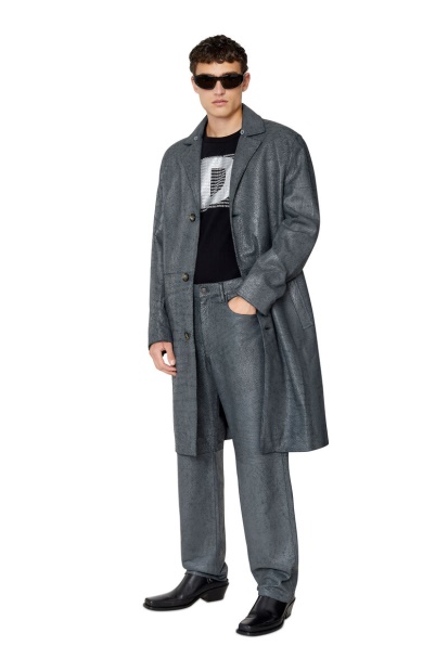 Diesel UK Fashion Dark Grey L-Coat-Crk