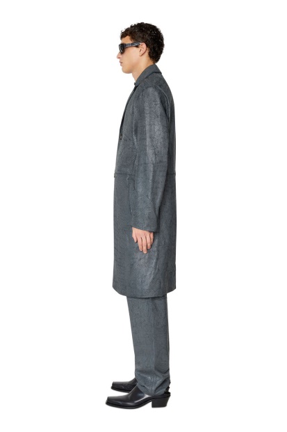 Diesel UK Fashion Dark Grey L-Coat-Crk