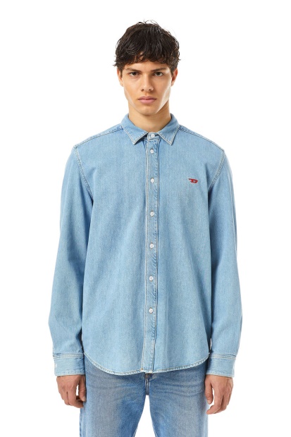 Diesel UK D-Simply Basic Shirt Fashion Light Blue