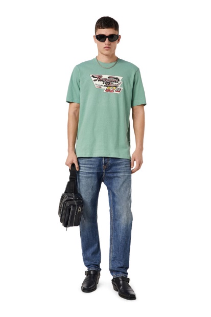 Medium Blue 2005 D-Fining 09C61 Tapered Jeans Diesel UK