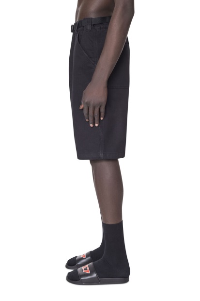 Black/Dark Grey D-Krooley Joggjeans Chino Shorts Diesel UK