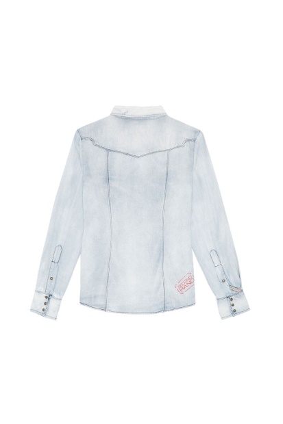 Light Blue Sh Denim Shirt Diesel UK