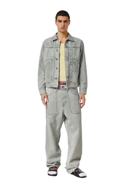 D-Fransy 0Icvh Straight Jeans Diesel UK Grey