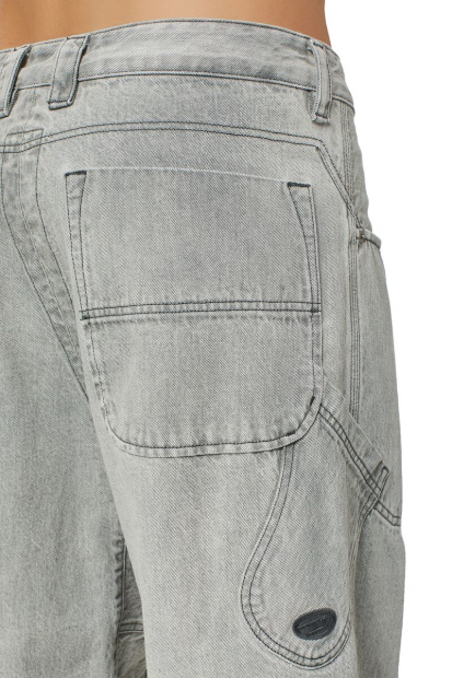 D-Fransy 0Icvh Straight Jeans Diesel UK Grey