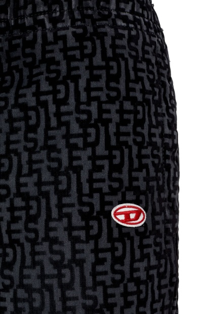 Diesel UK D-Lab Track Denim 068Aw Tapered In Black/Dark Grey