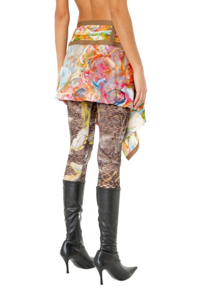 Diesel UK O-Diantha-Print Brown/Red