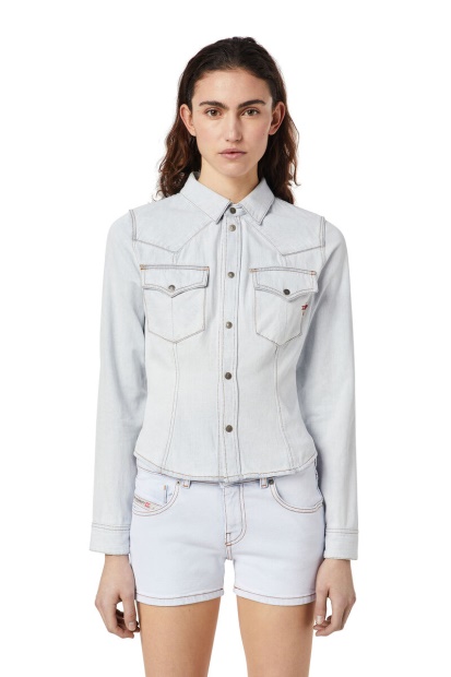 Light Blue Diesel UK De-Rin Western Shirt