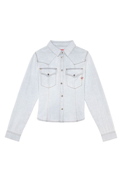 De-Rin Western Shirt Diesel UK Light Blue