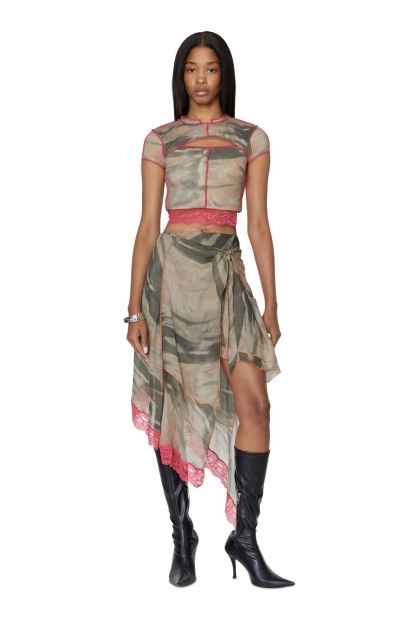 Beige/Green T-Tine Diesel UK