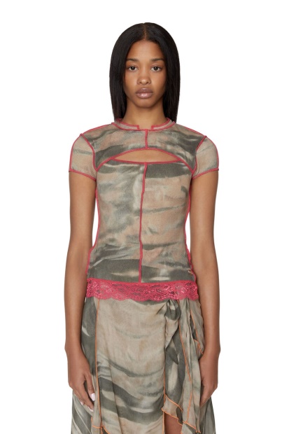 Beige/Green T-Tine Diesel UK