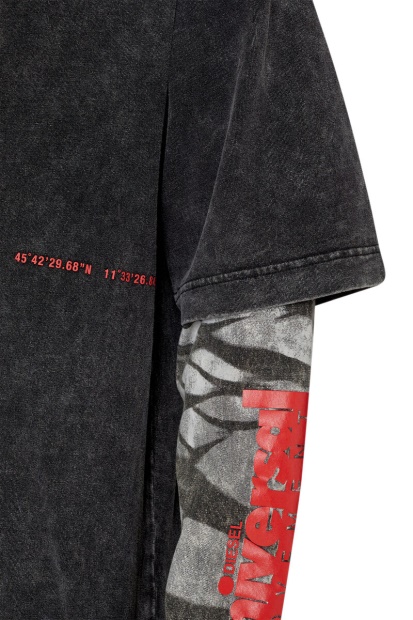 Black/Grey Diesel UK T-Schul