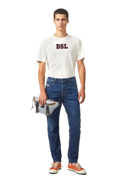 Medium Blue Diesel UK 2005 D-Fining 09B06 Tapered Jeans