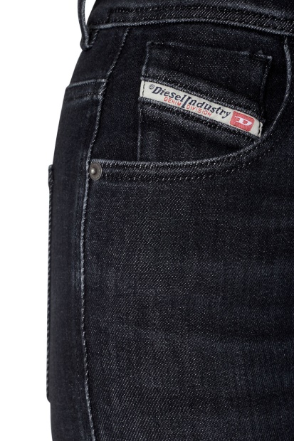 Diesel UK 1984 Slandy-High 09D96 Super Skinny Jeans Black/Dark Grey